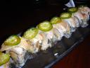 Diablo $18 (albacore, gobo, cucumber, jalapeno, chili pepper, habanero ponzu)