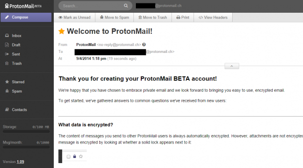 ProtonMail Testing Public Beta